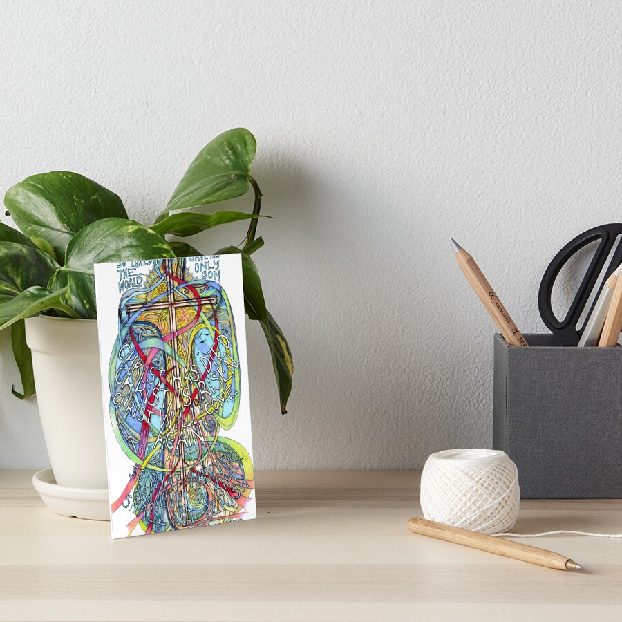Christ is Risen Art Board Print