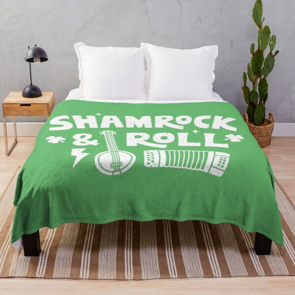 Item preview, Irish Banjo Accordion, Shamrock & Roll Typography Funny designed and sold by rustydoodle.