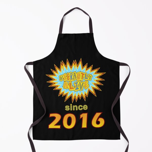 Item preview, Vibrantly Alive Since 2016 Birthday Birth Year, Blue Yellow designed and sold by artfulnotebook.
