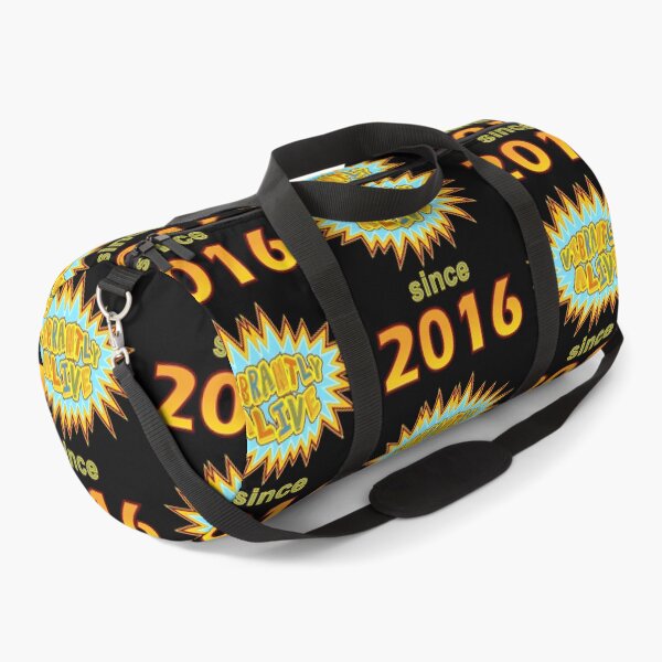 Item preview, Vibrantly Alive Since 2016 Birthday Birth Year, Blue Yellow designed and sold by artfulnotebook.