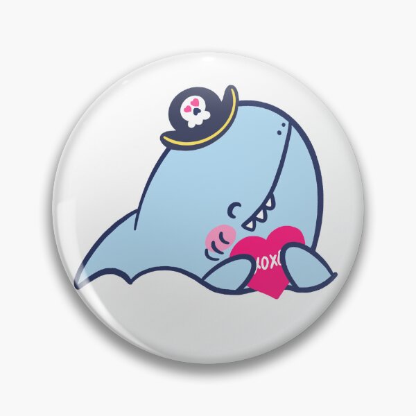 Artikelvorschau, SweetTooth der Piratenhai mit Candy Heart entworfen und verkauft von Clickietops.
