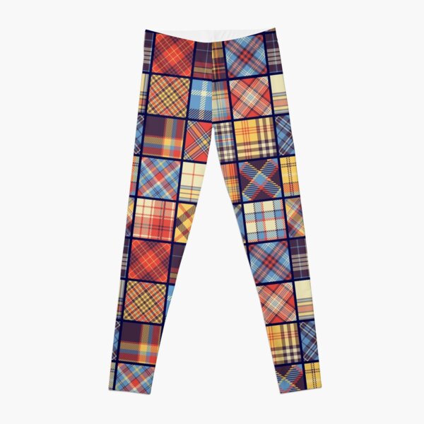 Memphis Throwback Retro 1980s 80s Trendy Hipster Checker Pattern Eighties  Leggings by ANUTU STUDIO DESIGN