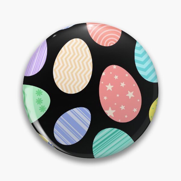 Item preview, Easter Egg Print on Black designed and sold by PinHookPrincess.