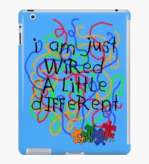 Autism Awareness .. wired a little different iPad Case/Skin