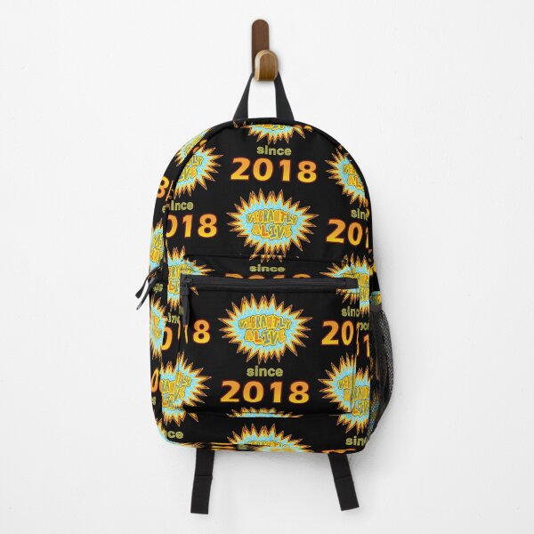 Item preview, Vibrantly Alive Since 2018 Birthday Birth Year, Blue Yellow designed and sold by artfulnotebook.