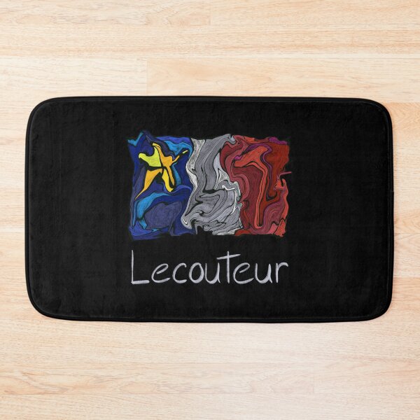 Item preview, Acadian Flag pastel liquid mosaic Lecouteur - Drapeau acadien mosaïque liquide pastel vitrail Lecouteur designed and sold by ColoursOfFrance.