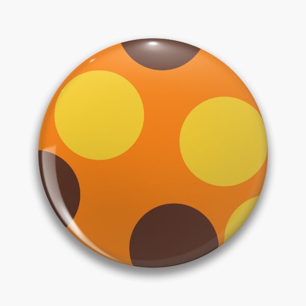Item preview, Brown, yellow Polka Dots on Orange Background designed and sold by River Graphic Design.