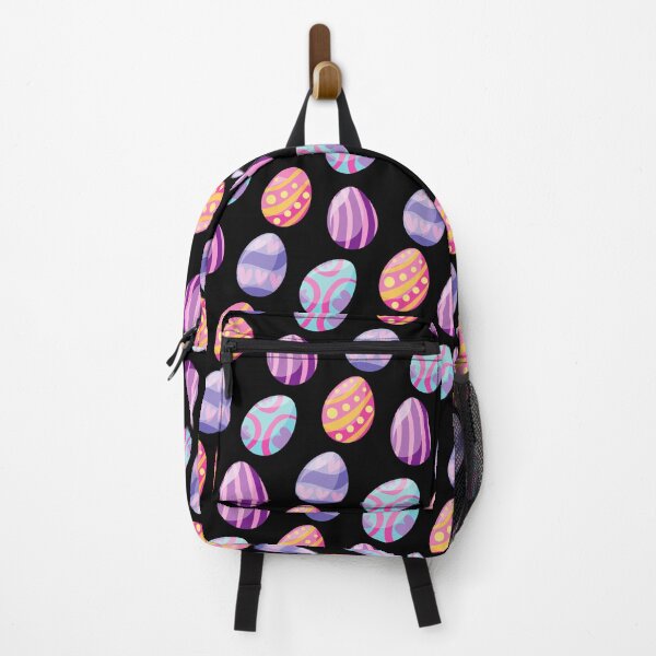 Item preview, Purple Easter Egg Print on Black designed and sold by PinHookPrincess.