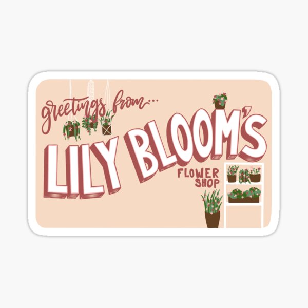 Artikel-Vorschau von Lily Blooms Blumenladen Grußkarte, designt und verkauft von DoodleSanctuary.