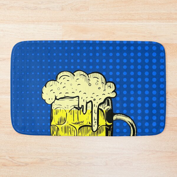Item preview, Beer O'Clock! Pop Art - Blue Retro, Vintage, Beer Appreciation Club Colorful Design designed and sold by MrGiftee.