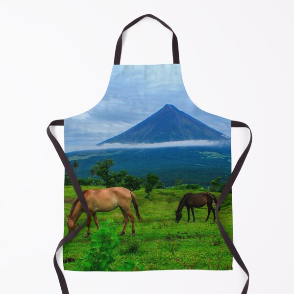 Item preview, Mayon Volcano with a horse pasture designed and sold by Pabalonshop.