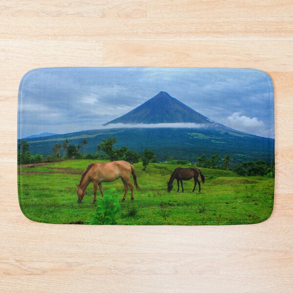 Item preview, Mayon Volcano with a horse pasture designed and sold by Pabalonshop.