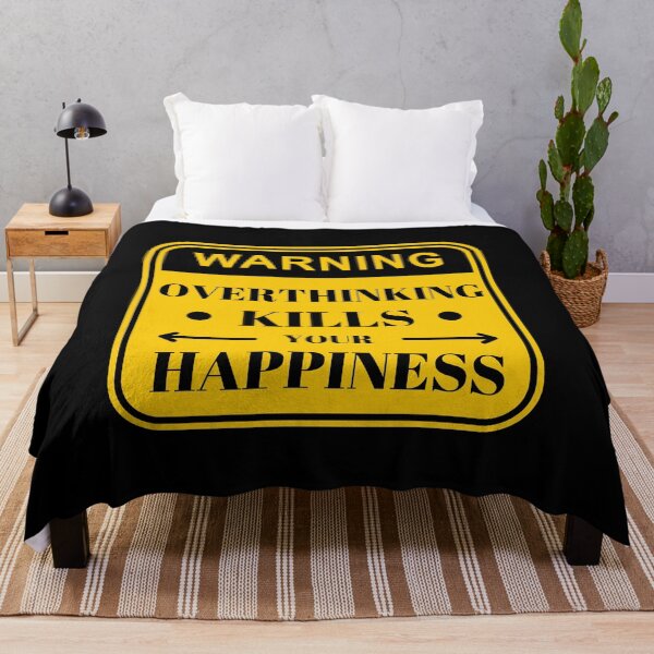 Item preview, Overthinking Kills Your Happiness designed and sold by Joyamotion.