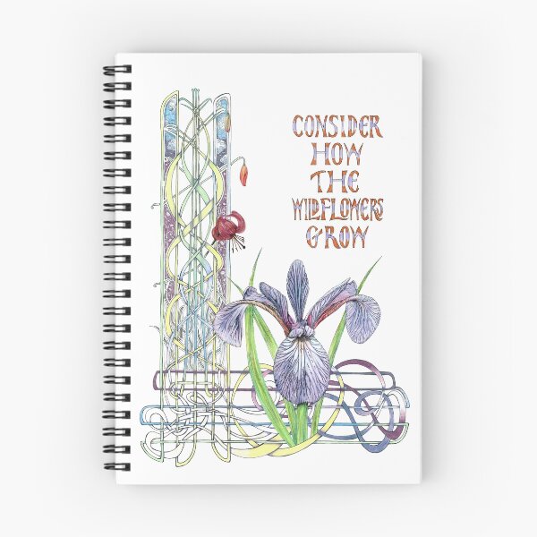 Aperçu de l'œuvre Considérez les fleurs sauvages créée et vendue par Lindisfarne Scriptorium.
