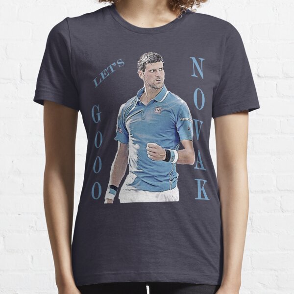 New Logo Novak Djokovic Tennis Champions T-Shirt Sport Winner Mens Shirt S-2XL 