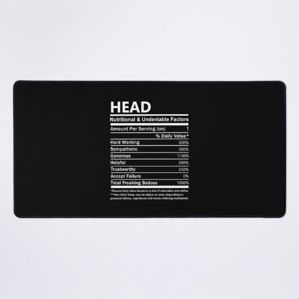 Item preview, Head Name T Shirt - Head Nutritional And Undeniable Factors Gift Item Tee designed and sold by artiagasonya.