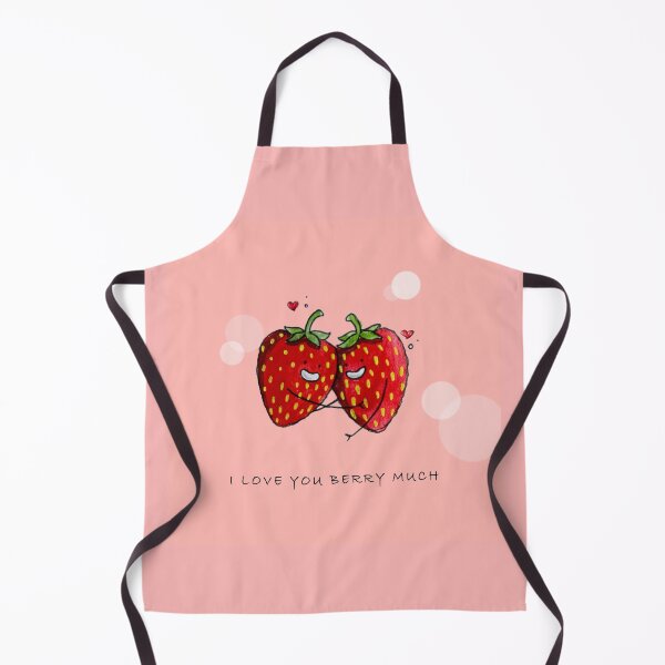 Item preview, Cute Strawberry Couple with "I Love You Berry Much" designed and sold by Live_With_Suzy.
