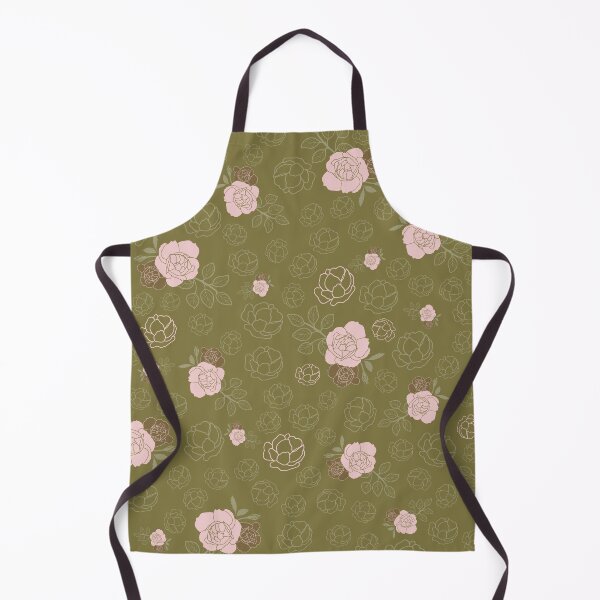 Item preview, GEOMTRIC GREEN ROSES FLORAL PATTERN designed and sold by sheseddit.