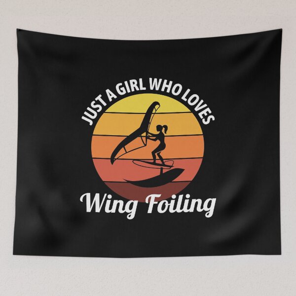 Item preview, Wing Foiling Hydrofoil Surfing Water Sports Vintage Retro  designed and sold by CuteDesigns1.