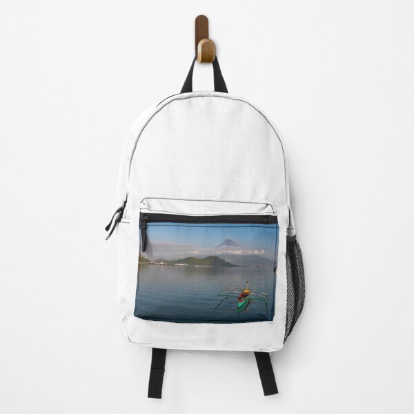 Item preview, Mayon volcano seascape with boat designed and sold by Pabalonshop.