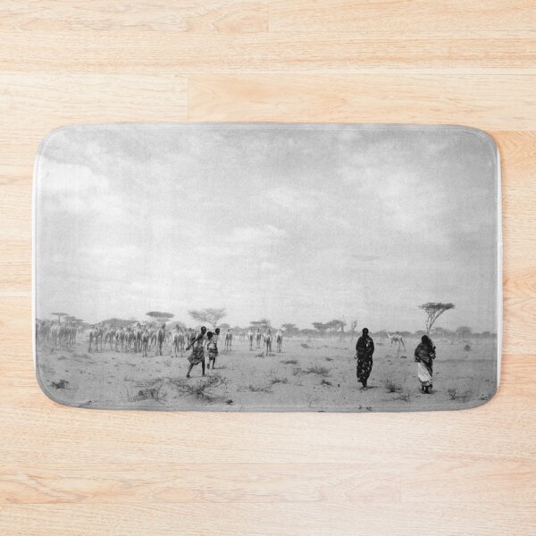 Item preview, Somalia. Migrating camel herd in Ogadon desert designed and sold by VintageSomalia.