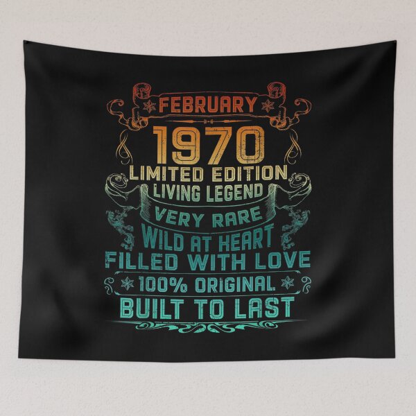 Item preview, Vintage 52 Years Old February 1970 52th Birthday Gift  designed and sold by wendyy88.
