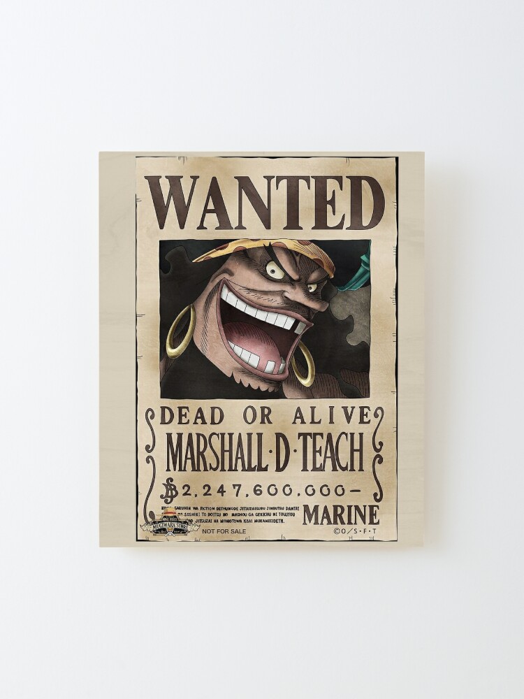 One Piece Wanted Poster Marshall D. Teach – Cospicky