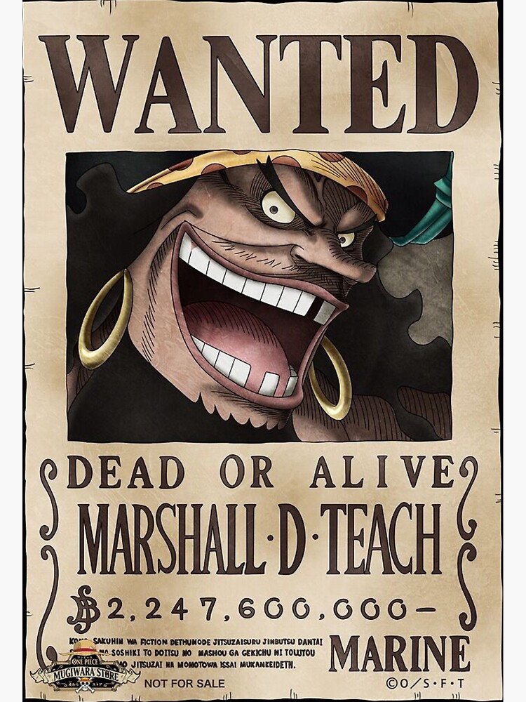 ONE PIECE ANIME WANTED POSTER ( MINI STICKER)