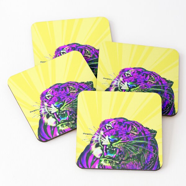 Item preview,  The Growling Tiger - Pop Art! Cool, Colorful, Retro Growling Bengal Tiger Pop Art  designed and sold by MrGiftee.