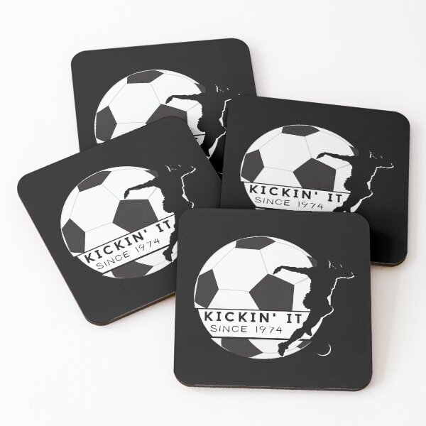 Item preview, Kicking A Soccer Ball Since 1974 - I Love Soccer- Born To Play Sticker designed and sold by nylaphilli.