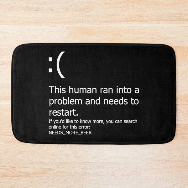 Item preview, Blue Screen of Death - Beer error Classic . designed and sold by binkyabraha.