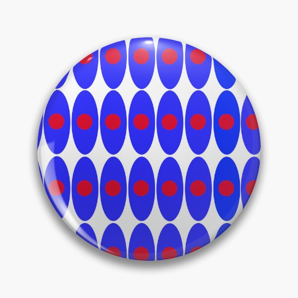 Item preview, Blue and red ellipses on white background designed and sold by Becky Hunter.