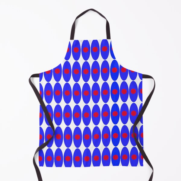 Item preview, Blue and red ellipses on white background designed and sold by Becky Hunter.