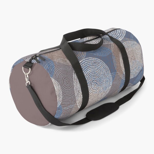 Item preview, Gray & Blue Circular Dot Pattern designed and sold by JumpSeatDesign.