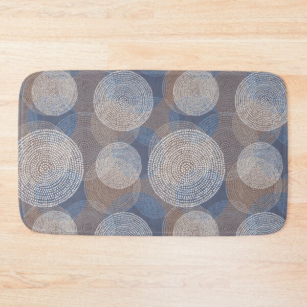 Item preview, Gray & Blue Circular Dot Pattern  designed and sold by JumpSeatDesign.