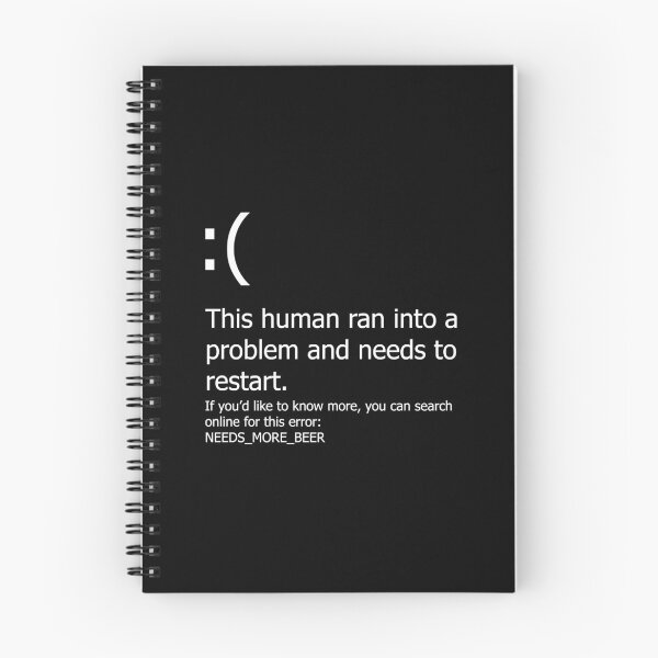 Item preview, Blue Screen of Death - Beer error Classic . designed and sold by binkyabraha.