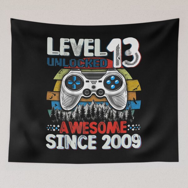 Item preview, Video Game Level 13 Unlocked Vintage 2009 Boy 13th Birthday  designed and sold by wendyy88.