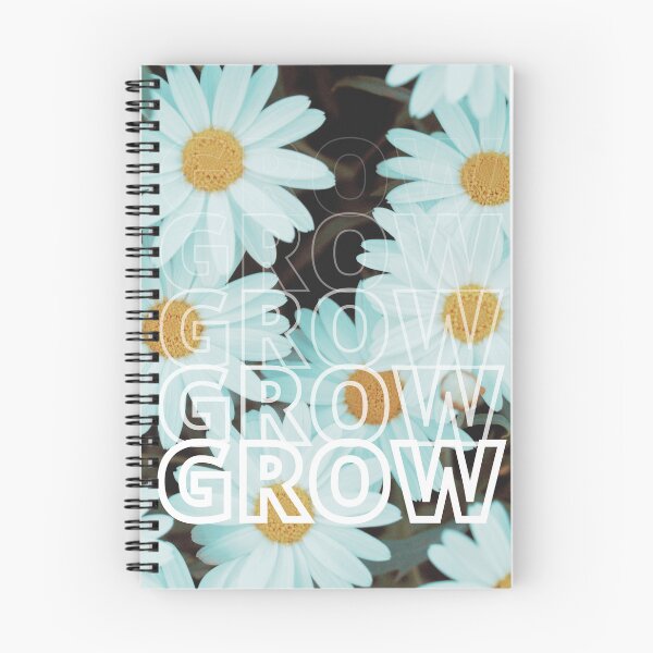 Item preview, GROW (Below) - Blue Tinted Flowers - Daisies designed and sold by AliceSLee.