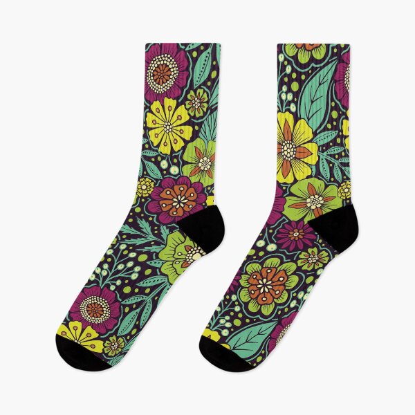 Item preview, Boho Floral in Magenta, Yellow, Green & Teal designed and sold by somecallmebeth.