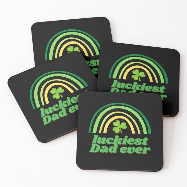 Item preview, rainbow luckiest dad | best luckiest dad ever Ireland | one lucky day with dad designed and sold by wear4gamers.