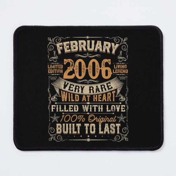 Item preview, Born In February 2006 16th Birthday Gift Retro 16 Years Old designed and sold by wendyy88.