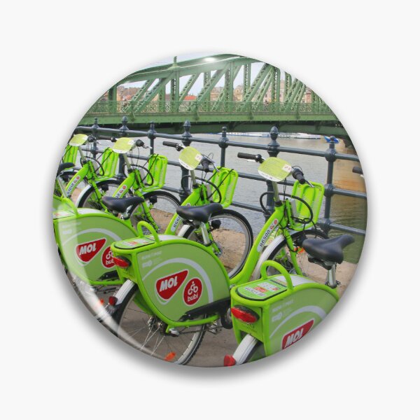 Item preview, Bicycles beside the Danube, Budapest, Hungary designed and sold by FranWest.