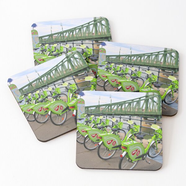 Item preview, Bicycles beside the Danube, Budapest, Hungary designed and sold by FranWest.
