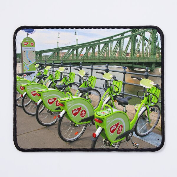 Item preview, Bicycles beside the Danube, Budapest, Hungary designed and sold by FranWest.