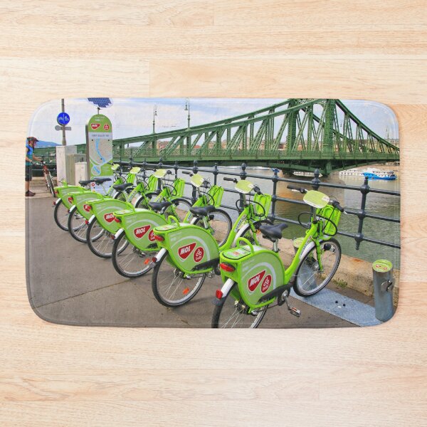 Item preview, Bicycles beside the Danube, Budapest, Hungary designed and sold by FranWest.