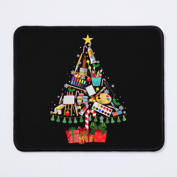 Item preview, Teacher Christmas Tree Art Lover Merry Christmas Holiday designed and sold by PrincessBrogan.