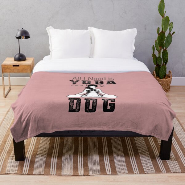 Aperçu de l'œuvre Tout ce dont j'ai besoin, c'est du yoga et du chien créée et vendue par MariaMaaz.