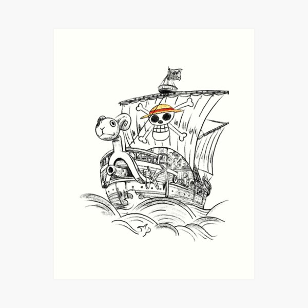 One Piece Going Merry Art Print for Sale by haida-hasn