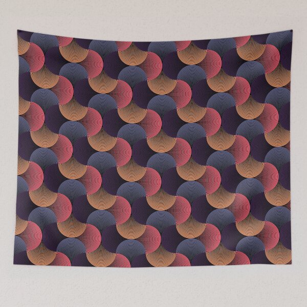 Item preview, Purple Circular Wave Pattern  designed and sold by JumpSeatDesign.