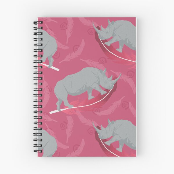 Item preview, Floating White Rhino - Berry Pink designed and sold by Jasrese.